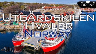 Hvaler Winter at Utgårdskilen  Cinematic Drone Video Norway 4k [upl. by Ahsenrac]