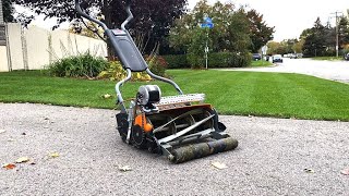 Fiskars Reel Mower  Electric Conversion [upl. by Yentroc]