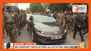 Heavy security as CS Njuguna Ndung’u is escorted to parliament building ahead of budget reading [upl. by Aeniah]