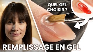 Remplissage des ongles en gel étape par étape  quel gel choisir  Indigo Nails Français [upl. by Ahsinahs782]