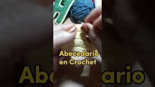 Cómo hacer letras de crochet fácilmente en casaletra Icrochet tejercrochet manualidades tejer [upl. by Delfeena]