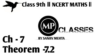 chapter  7 Theorem 72 ll NCERT Maths solution ll [upl. by Yoshio]