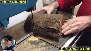 Tutorial lavori in legno al tornio artigianale  Tornitura dissociata o composita  Woodturning [upl. by Aneelad]