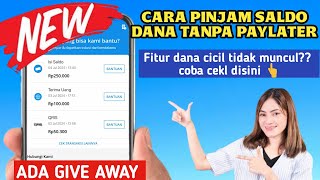 aman OJK ✅ cara cek dana cicil apakah sudah tersedia  Cara pinjam saldo DANA langsung cair [upl. by Terb678]