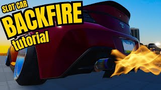 HOW TO ADD BACKFIRE TO YOUR SLOT CAR  Roblox Studio [upl. by Jaala]