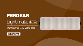 Pergear Lightmate Pro CRI 96 Bi color 1440 Led Light Panel Review [upl. by Jody813]