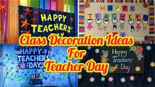 Class Decoration Ideas for Teachers day  board decoration for teachers day teachersday diy [upl. by Eimmij]