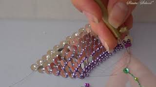 Luneville Embroidery Tutorial Professional Lesson 5 [upl. by Alcot]