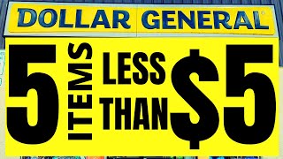 🔥5 CHALLENGE  PLUS A TOY DEAL  DOLLAR GENERAL DEALS [upl. by Bald]