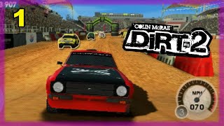 Colin McRae Dirt 2  PSP Multiplayer using Adhoc Party 24 players w bots 1 [upl. by Noreik]