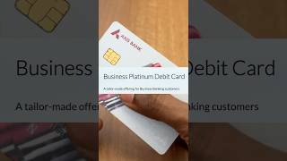 Axis Bank Visa Platinum Variant Debit Card [upl. by Palla]