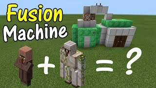 How to Make a FUSION MACHINE  Minecraft PE [upl. by Yeslehc]