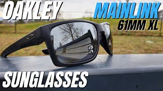 Oakley Mainlink XL 61mm Sunglasses Overview  Matte Black with Prizm Black Polarized Lenses [upl. by Gnolb]