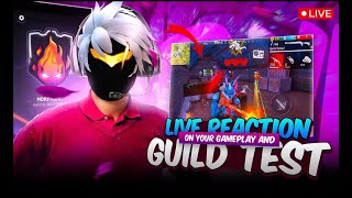 🔴LIVE GUILD TEST 1VS4 😱 AND JOIN WEEKNDARMY 🗿 classyfreefire NonstopGaming [upl. by Thar]