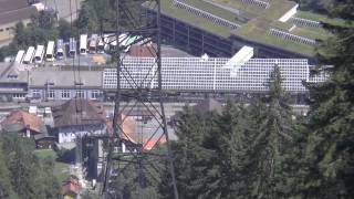 Mürrenbahn cableway ride [upl. by Sang]