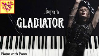 JANN  GLADIATOR ⛓️  Tu bije serce Europy Poland 🇵🇱  Piano Cover  Eurovision 2023 [upl. by Dallman386]