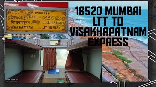 18520 Lokmanya Tilak Terminus to Visakhapatnam express auto upgrade from 2AC to 1ACGodavari river [upl. by Vassell351]