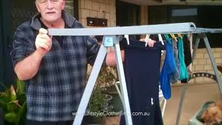 Hills Portable 170 Clothesline Customer Review Compilation [upl. by Idnal]