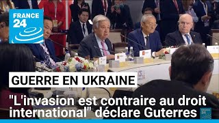 À Kazan Guterres a dit à Poutine que linvasion de lUkraine est quotcontraire au droit internationalquot [upl. by Marcoux]