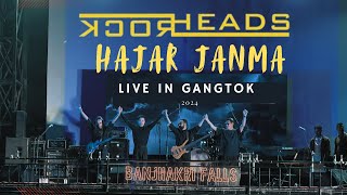 Hajar Janma LIVE in Gangtok  Rockheads Nepal  First Time in Sikkim rockheadsnepal [upl. by Ahsetel]