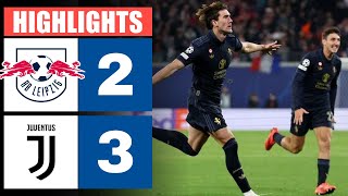 RB LipsiaJuventus 2  3  Highlights amp Goals Champions League 202425 [upl. by Katalin]