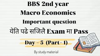 BBS 2nd year  Macro economics exam prepration class series Day 5 Global economy [upl. by Gilberto]