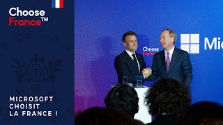 Choose France  Microsoft choisit la France et engage 4 milliards d’euros de plus dans le pays [upl. by Lanahtan]