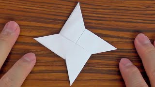 Como fazer uma Estrela Ninja Shuriken de Origami [upl. by Bryner]