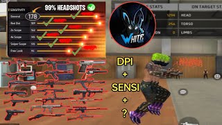 Free Fire Headshot setting 2024 ⚡ Best Sensitivity Settings ⚙️ Sensitivity  Hud Settings Free Fire [upl. by Roz]