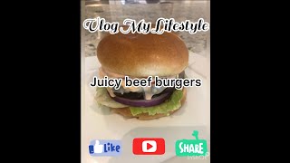 Juicy Beef Burgers Recipe [upl. by Notyal]