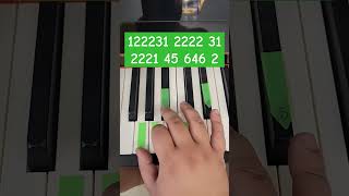 easy piano tutorial piano pianomusic pianosongs pianocover pianotutorial pianolessons pianist [upl. by Sofer]