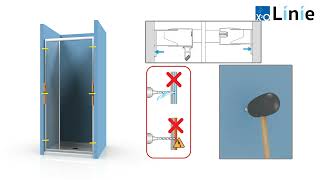 Linie Cadiz 3part sliding door installation [upl. by Lucrece]