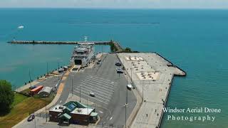 LEAMINGTON DOCK PELEE ISLAND FERRY SUMMER 2020 by Windsor Aerial Drone Photography [upl. by Hanako]