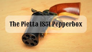 The Pietta 1851 Navy Pepperbox 36 cal blackpowder revolver [upl. by Nomrah]