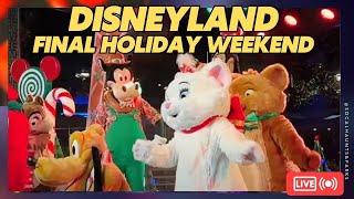 2024 LIVE Disneyland Final Saturday Holidays Haunted Mansion Small World Christmas Fantasy Parade [upl. by Salita]