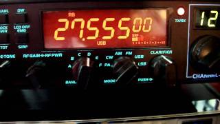 108AT144 CB Radio Abuse on 27555 MHz USB this morning 930 am [upl. by Tolman526]