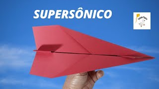 Como fazer o avião de papel mais rápido do mundo [upl. by Fotinas]