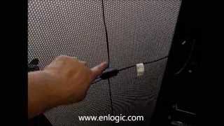 Installing Enlogic EA9105 3xtemp  humidity combo sensor in APC AR3100 Rack [upl. by Kaela999]