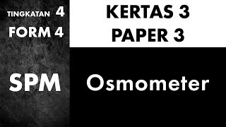 Paper  Kertas 3  Bab 3  Osmometer Bilingual  DwiBahasa [upl. by Oad]