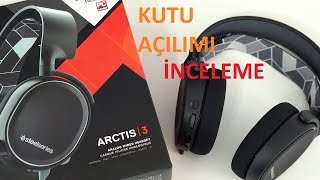 SteelSeries Arctis 3 Kutu Açılımı İnceleme Mic Test [upl. by Auhsuoj]