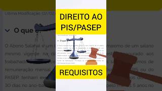 QUEM TEM DIREITO AO PISPASEP REQUISITOS PARA SACAR O ABONO SALARIAL [upl. by Aihsem]