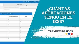 ¿Cómo saber cuantas aportaciones tengo en el IESS [upl. by Eric]