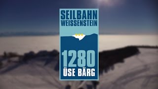 Seilbahn Weissenstein – 1280 Üse Bärg Winter [upl. by Anyaj]