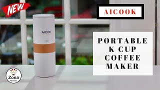 AICOK ❤️ Portable Travel K Cup Coffee Maker  Review ✅ [upl. by Hearsh327]