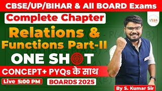 Relations and Functions  Part 2  One Shot  Class 12  MATHS  By SONU SIR [upl. by Jaymie]