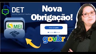 é OBRIGATÓRIO Tutorial Passo a Passo Como MEI fazer o cadastro no DET Trabalhista [upl. by Alahcim]