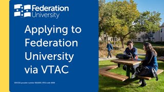 Applying to Federation  VTAC applications 2022 [upl. by Ahtoelc]