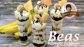 Bananensplit Dessert  Banana Split Art [upl. by Elesig]