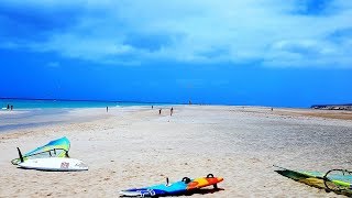 Fuerteventura Urlaub Kiten am Sotavento Beach [upl. by Essy]