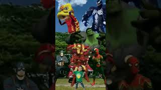 SPIDERMAN VS HULK IRONMAN BARONGSAI HULKBUSTER COFFIN DANCE ON THE WAY shorts viral fypシ yt [upl. by Nore477]